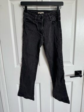 Burberry London Grey Bootcut Jeans Size 26 Low Rise Stretch Denim